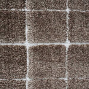 Blocks warm brown 160x230cm